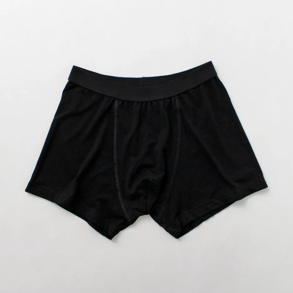 Underwear^JOHA / Organic Bamboo Stretch Boxer Pants black