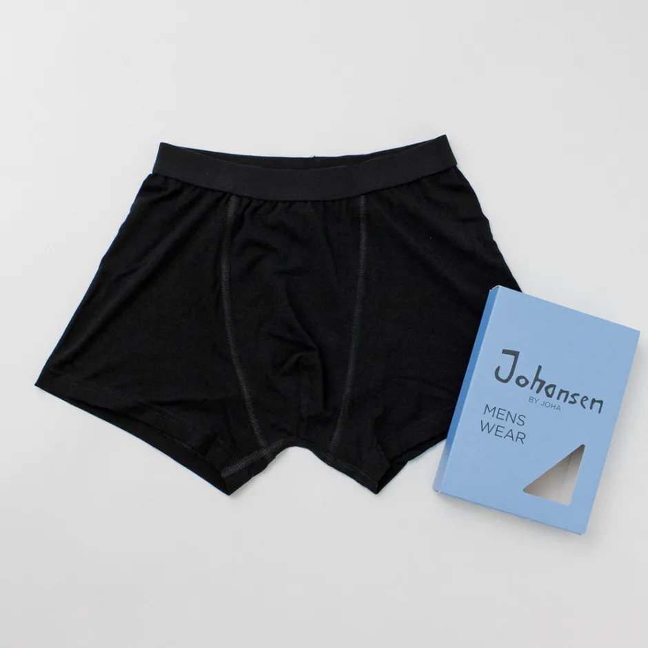 Underwear^JOHA / Organic Bamboo Stretch Boxer Pants black