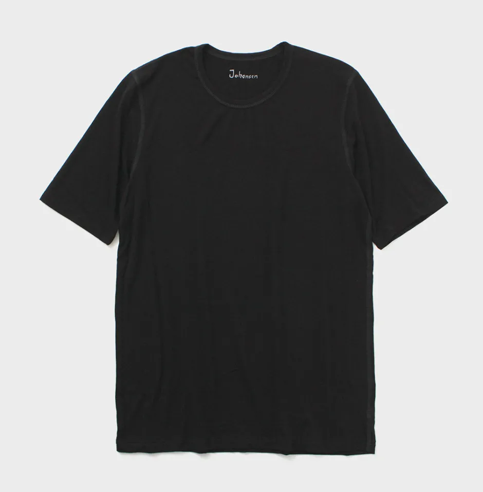 T-Shirts^JOHA / Organic Bamboo Stretch T-Shirt black