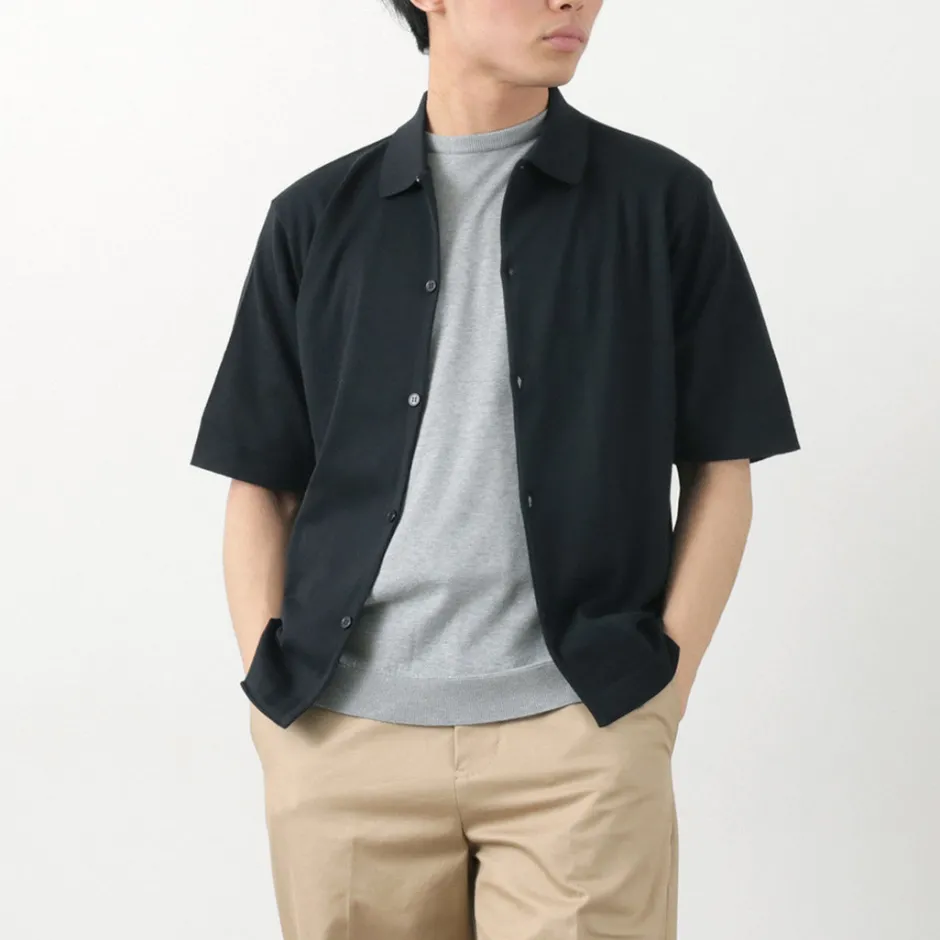 Shirts^JOHN SMEDLEY / Sea Island Cotton 30 Gauge Knit Shirt