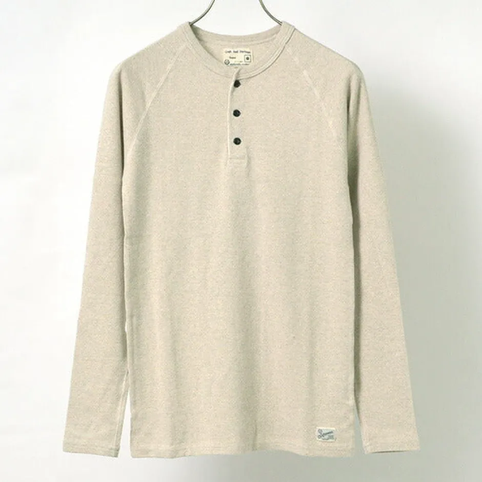 T-Shirts^KEPANI / Henley neck long sleeve tee