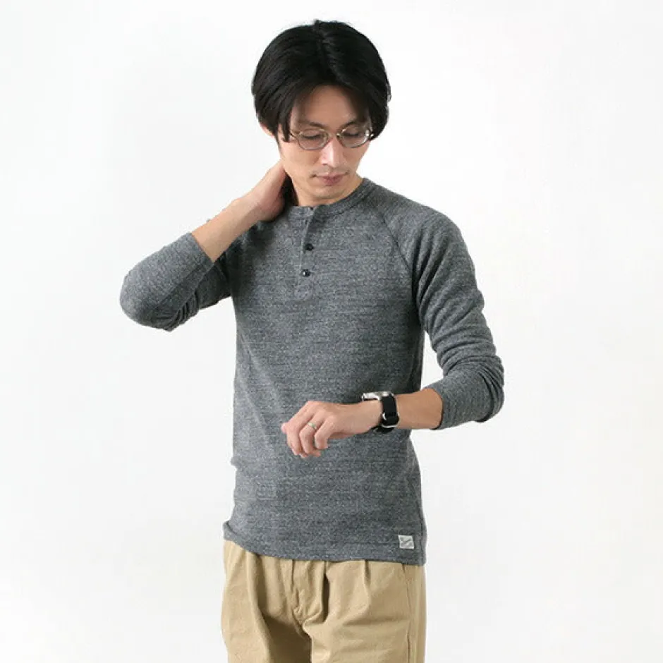 T-Shirts^KEPANI / Henley neck long sleeve tee