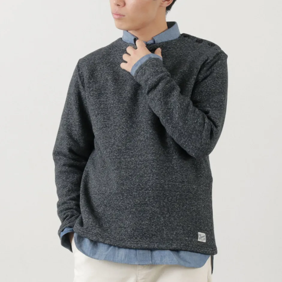 Sweatshirts^KEPANI / Raffy brushed lining Boat Neck Sweatshirt Basque Shirt