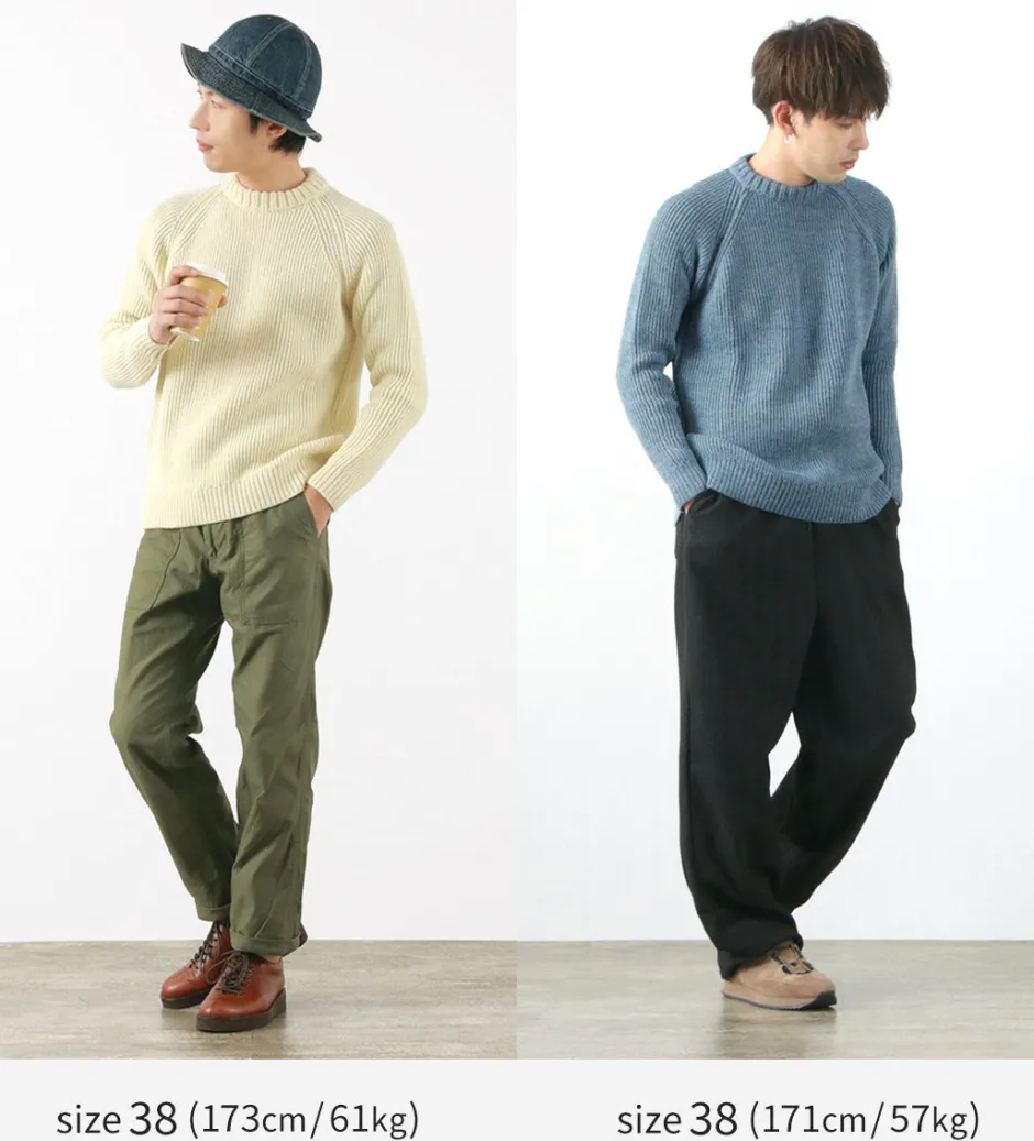 Knits^KERRY WOOLLEN MILLS / 7G 1PLY fisherman rib crew neck knit