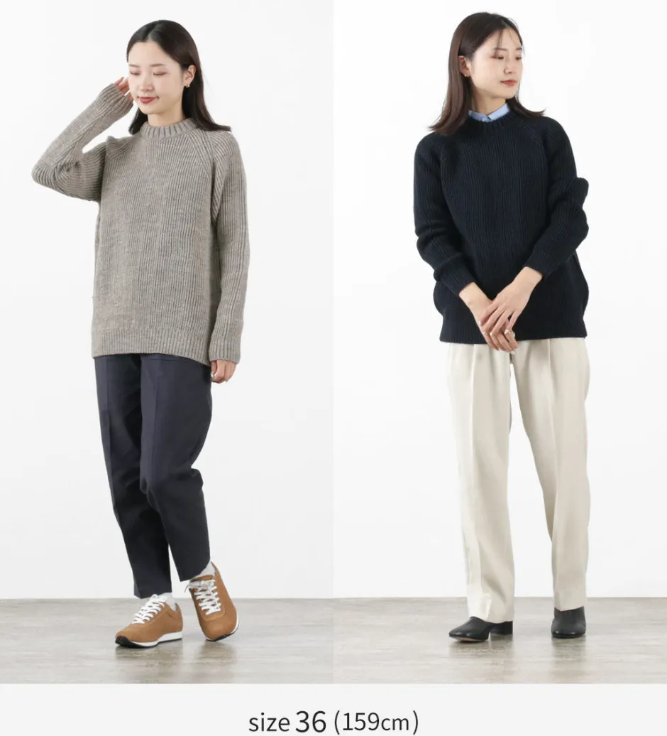 Knits^KERRY WOOLLEN MILLS / 7G 1PLY fisherman rib crew neck knit