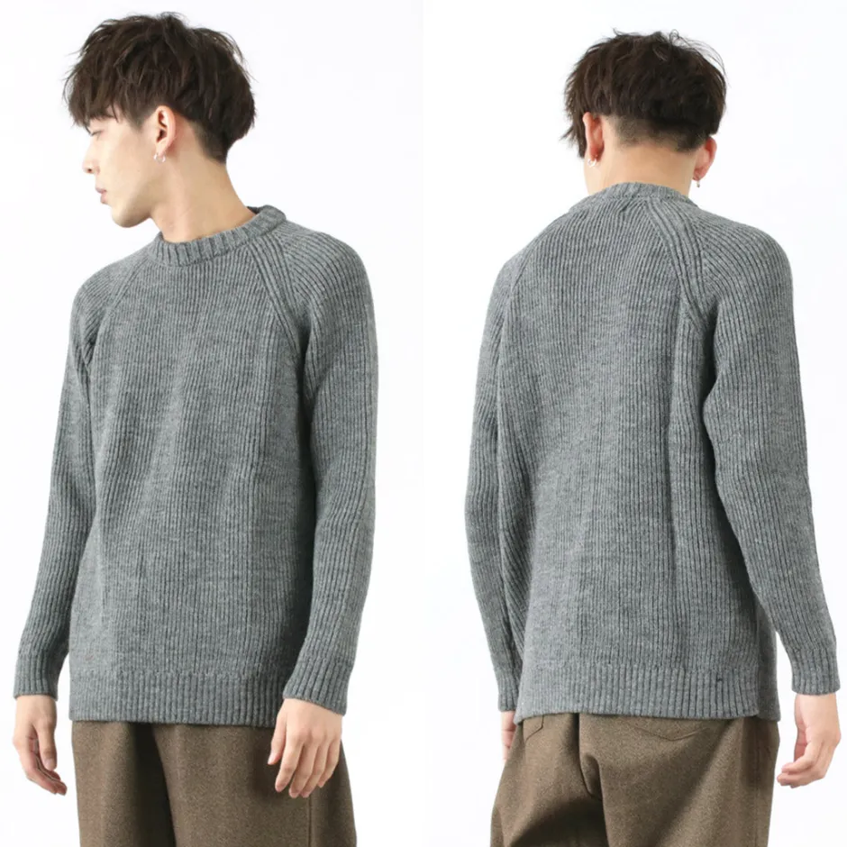 Knits^KERRY WOOLLEN MILLS / 7G 1PLY fisherman rib crew neck knit