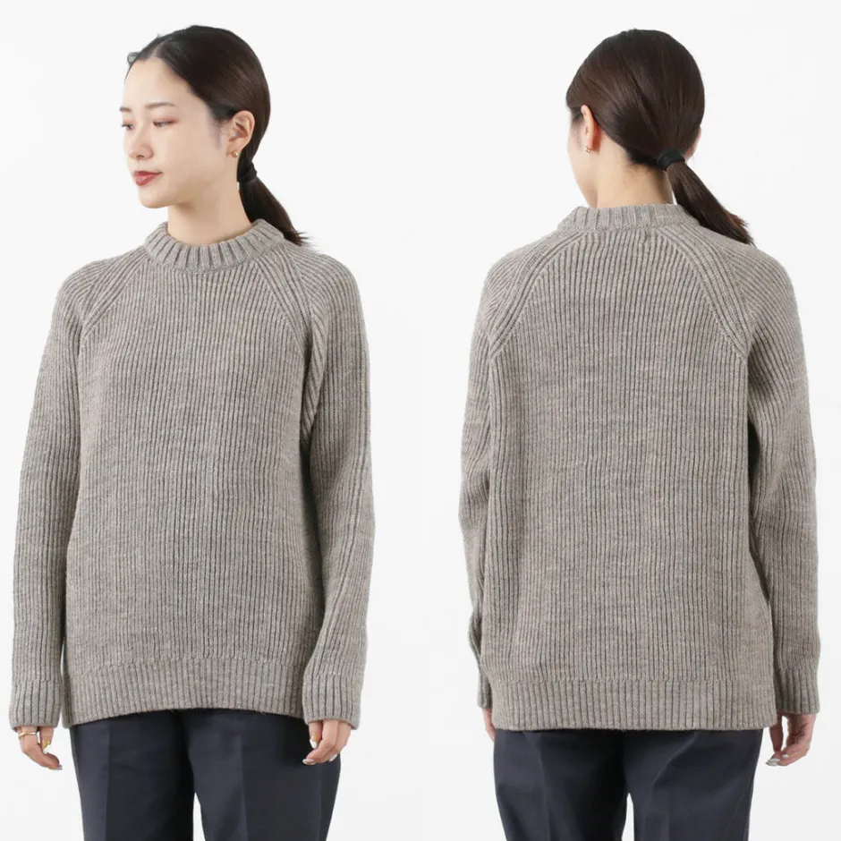 Knits^KERRY WOOLLEN MILLS / 7G 1PLY fisherman rib crew neck knit