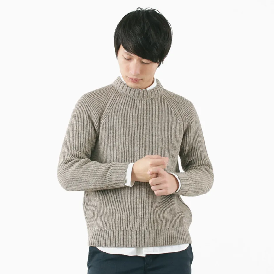 Knits^KERRY WOOLLEN MILLS / 7G 1PLY fisherman rib crew neck knit