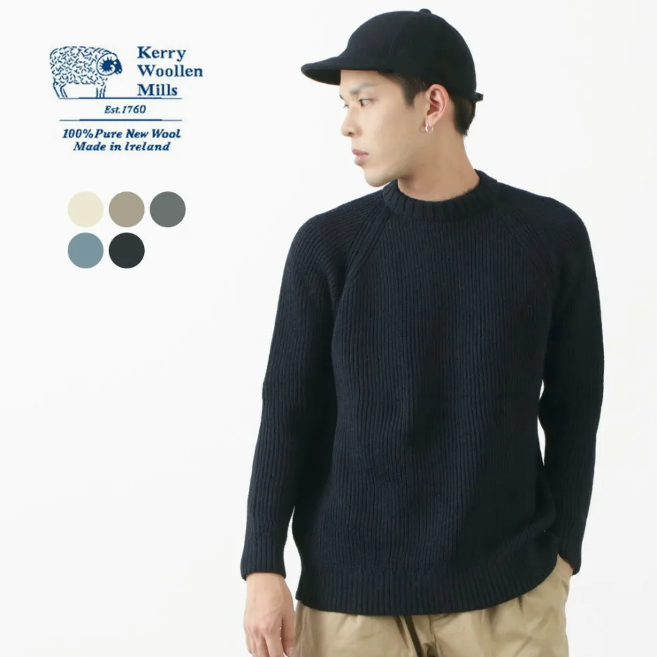 Knits^KERRY WOOLLEN MILLS / 7G 1PLY fisherman rib crew neck knit
