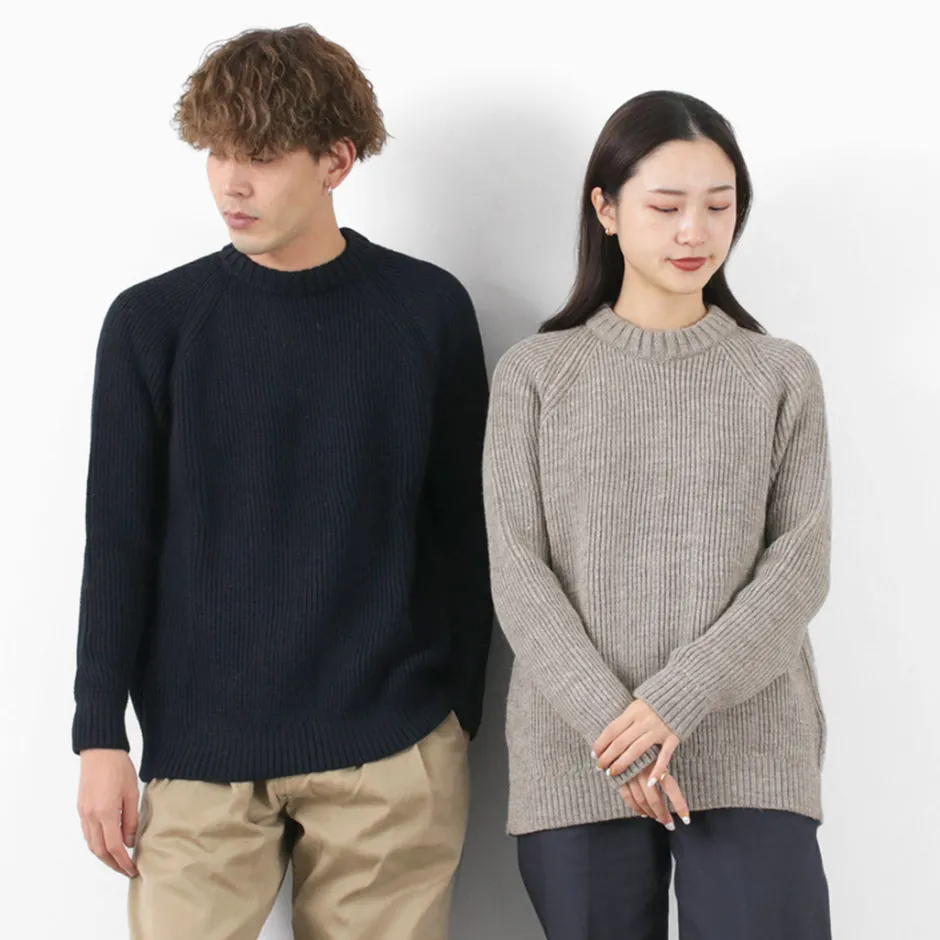 Knits^KERRY WOOLLEN MILLS / 7G 1PLY fisherman rib crew neck knit
