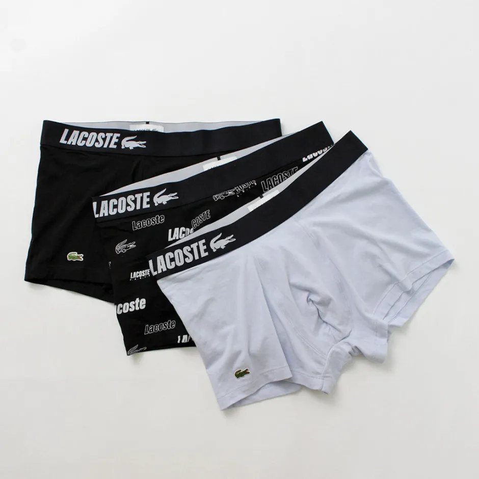 Underwear^LACOSTE / Logo design 3-pack boxer shorts