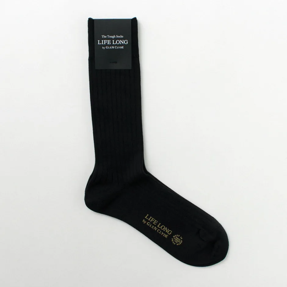 Socks^LIFE LONG BY GLEN CLYDE / TS-5 Cotton and Cordura Rib Socks