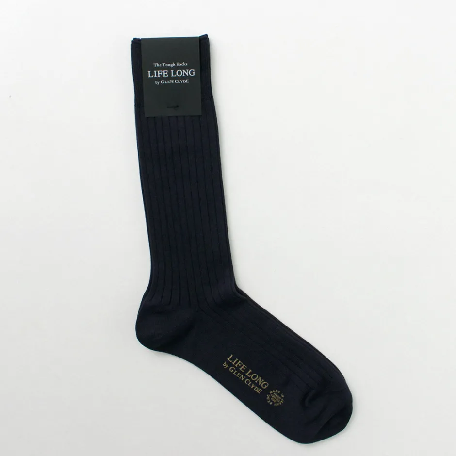 Socks^LIFE LONG BY GLEN CLYDE / TS-5 Cotton and Cordura Rib Socks