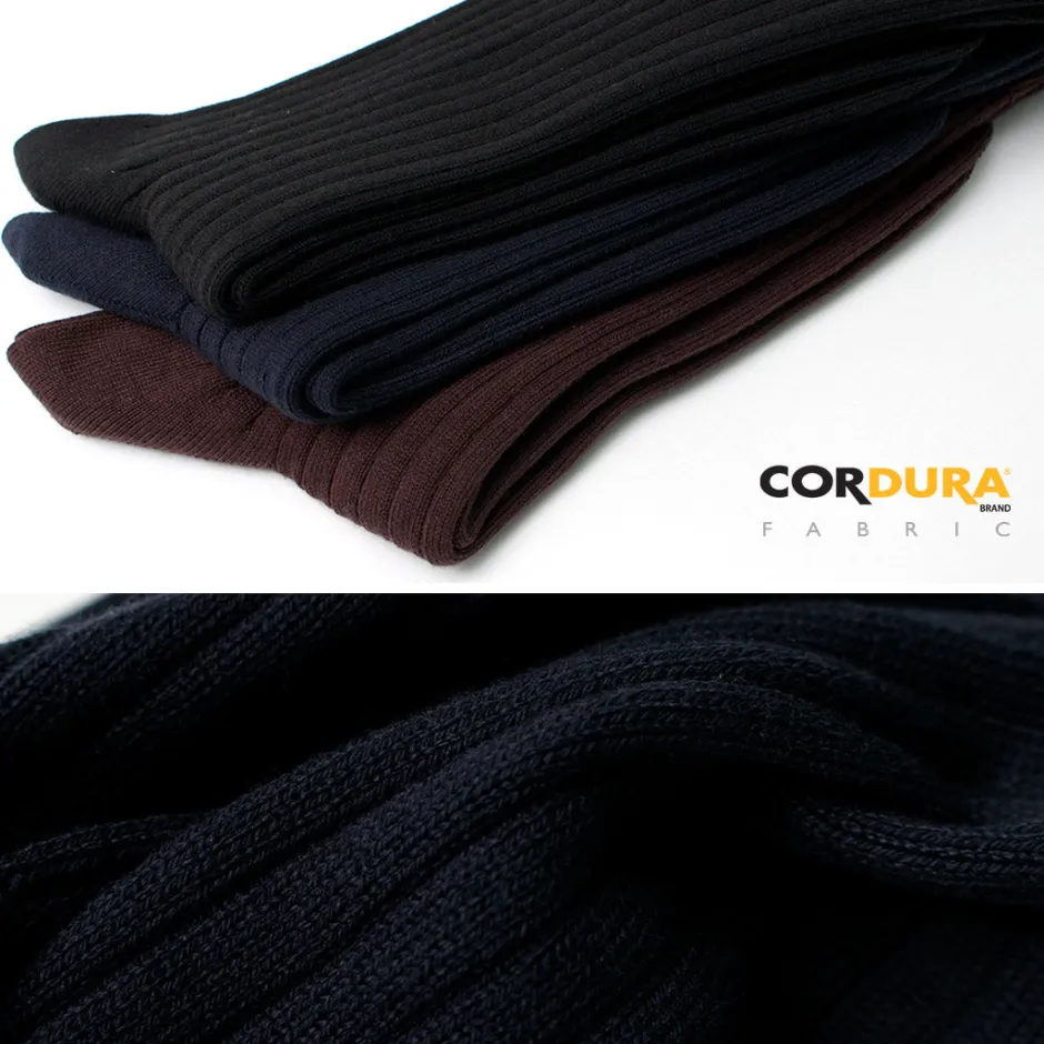 Socks^LIFE LONG BY GLEN CLYDE / TS-5 Cotton and Cordura Rib Socks