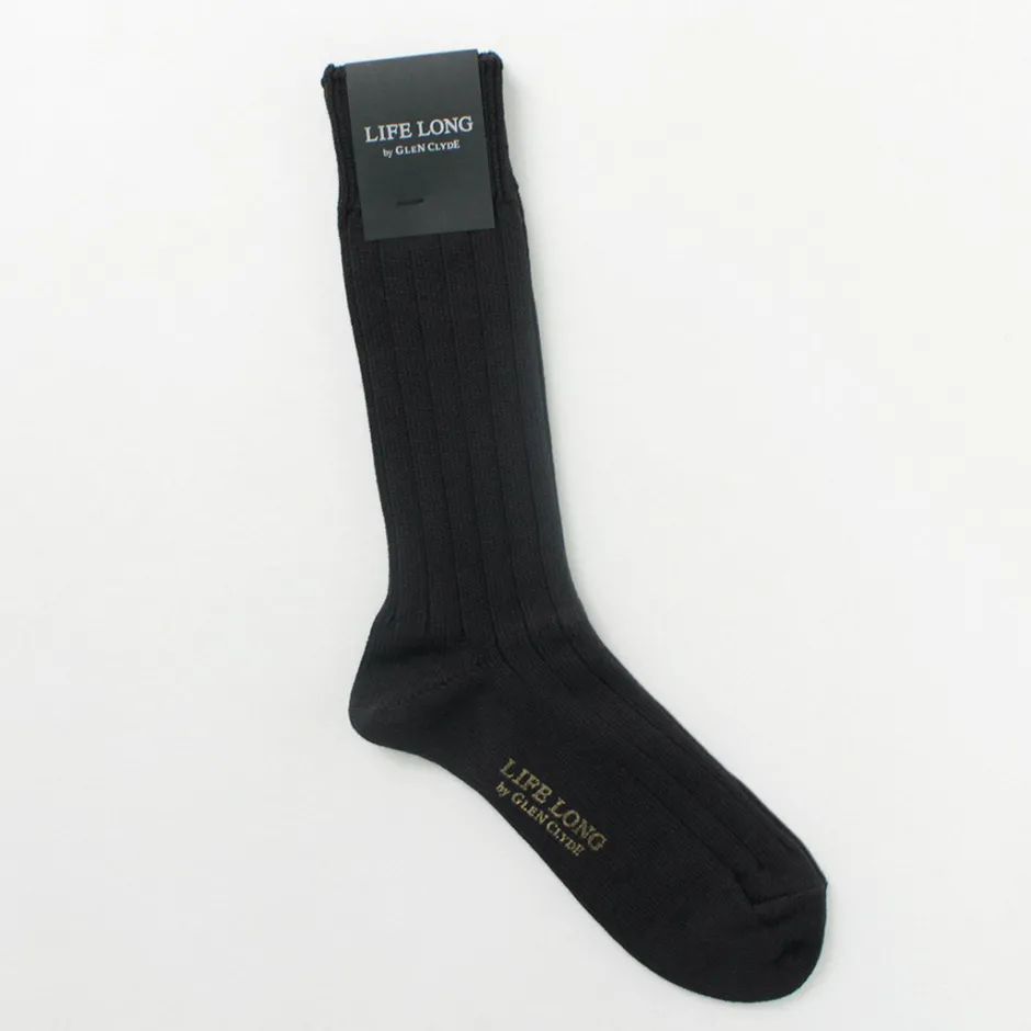 Socks^LIFE LONG BY GLEN CLYDE / TS-1 Cotton and Cordura ribbed socks