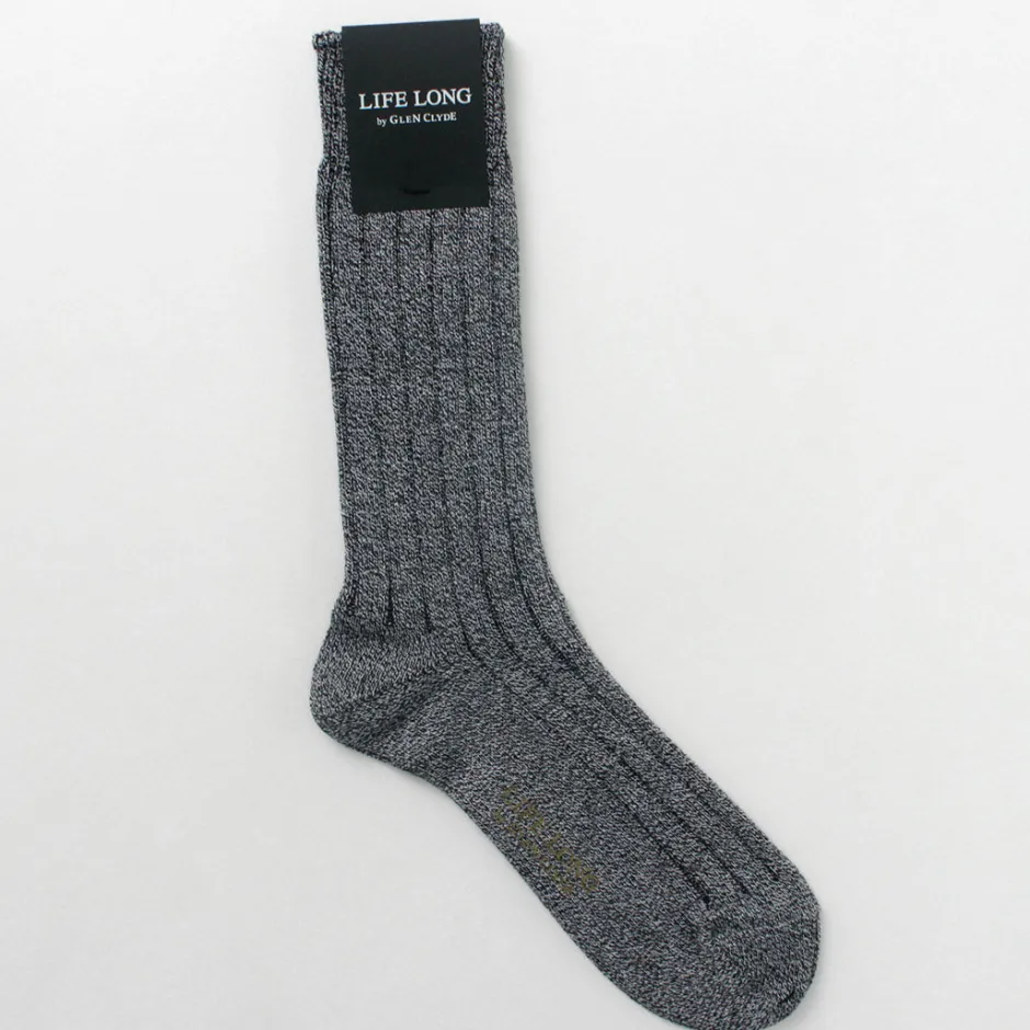 Socks^LIFE LONG BY GLEN CLYDE / TS-1 Cotton and Cordura ribbed socks