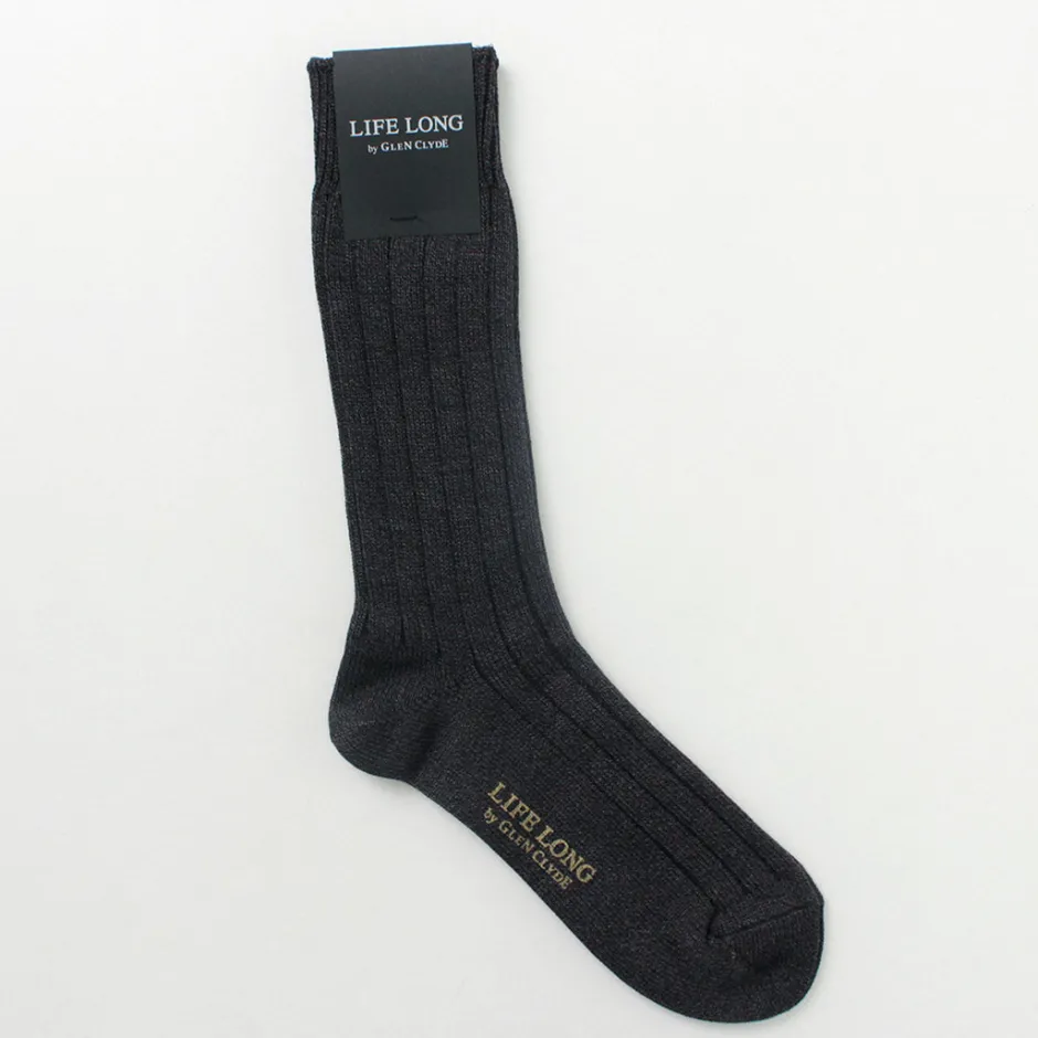 Socks^LIFE LONG BY GLEN CLYDE / TS-1 Cotton and Cordura ribbed socks