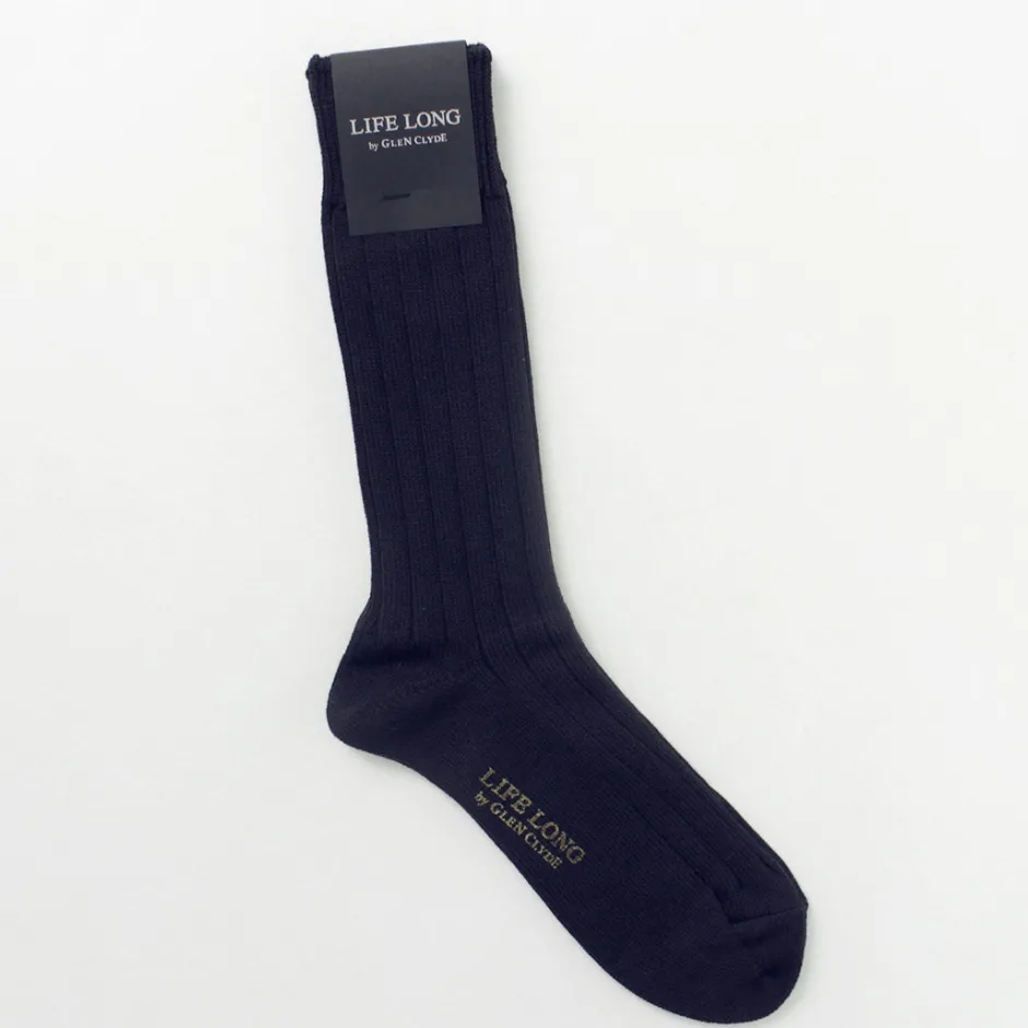 Socks^LIFE LONG BY GLEN CLYDE / TS-1 Cotton and Cordura ribbed socks