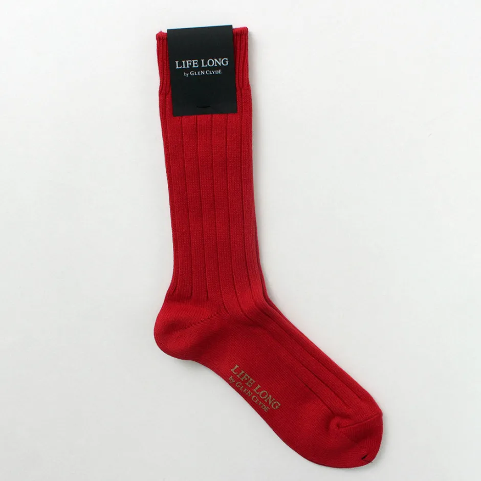 Socks^LIFE LONG BY GLEN CLYDE / TS-1 Cotton and Cordura ribbed socks