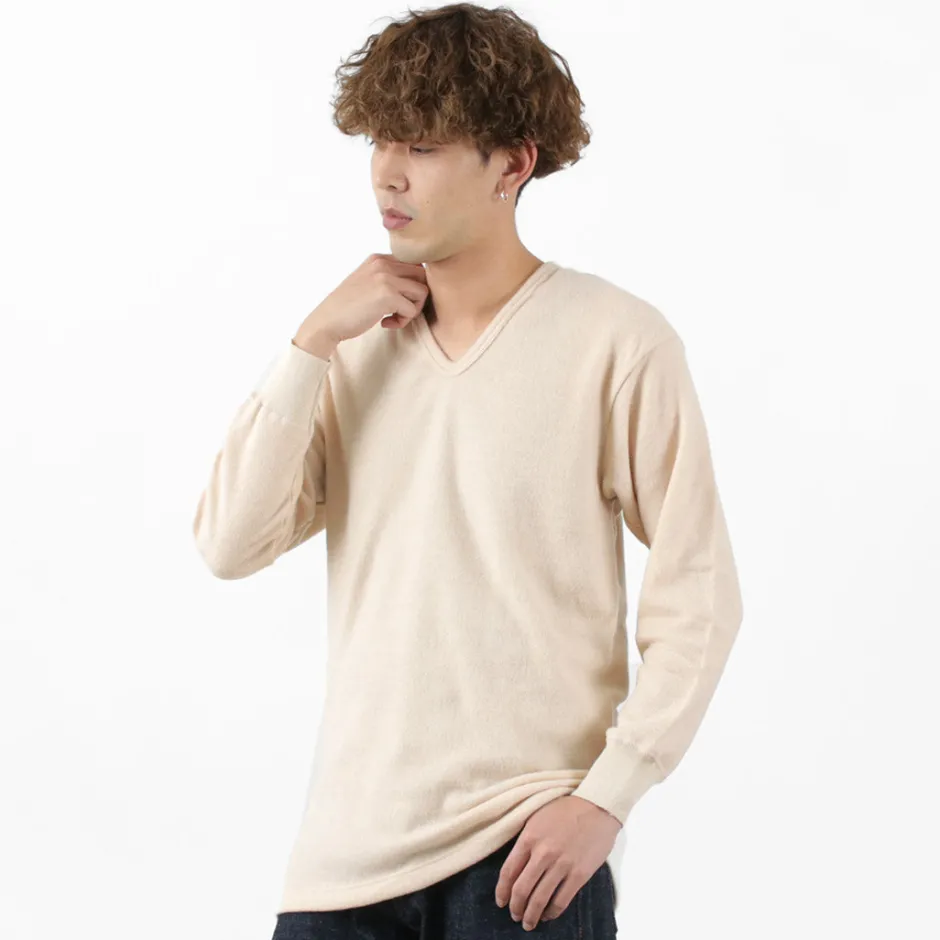 T-Shirts^LOCALINA MERIYASU / U-Neck Cashmere Blend Long Sleeve Inner