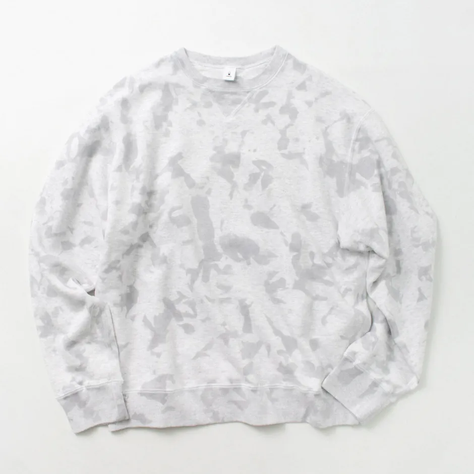 Sweatshirts^MOC T / Garment Dyed Loopwheel Crew Neck Pullover white