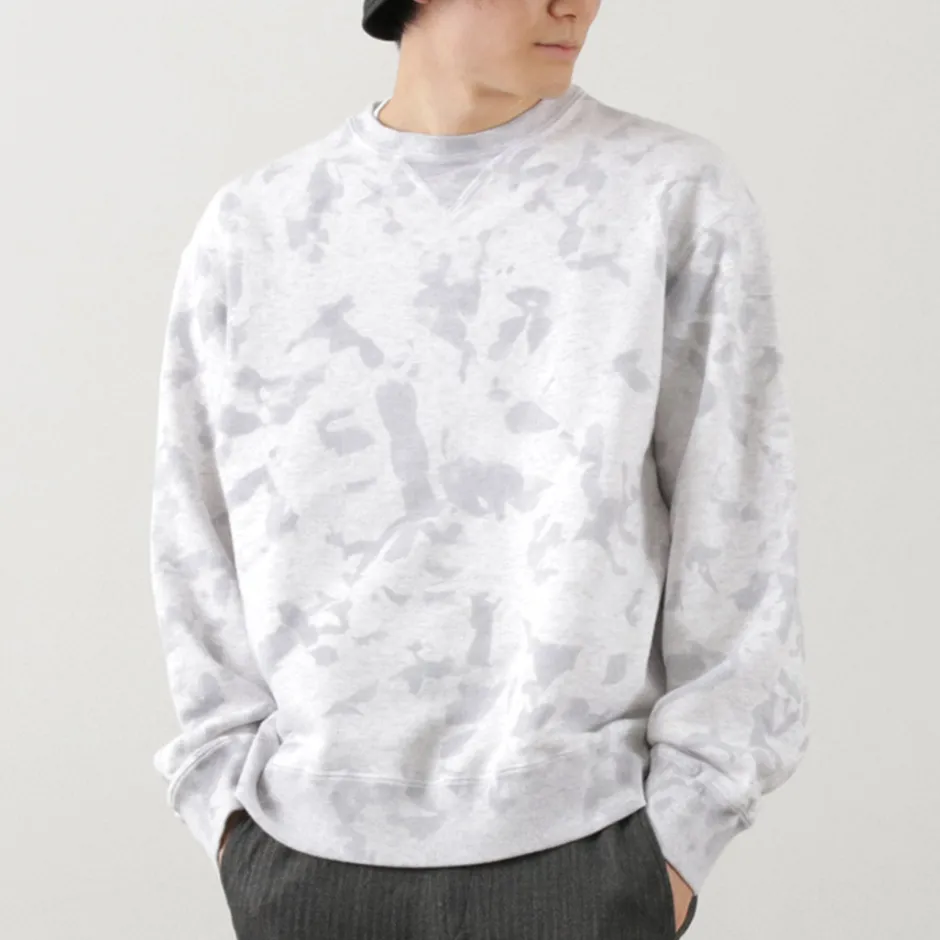 Sweatshirts^MOC T / Garment Dyed Loopwheel Crew Neck Pullover white