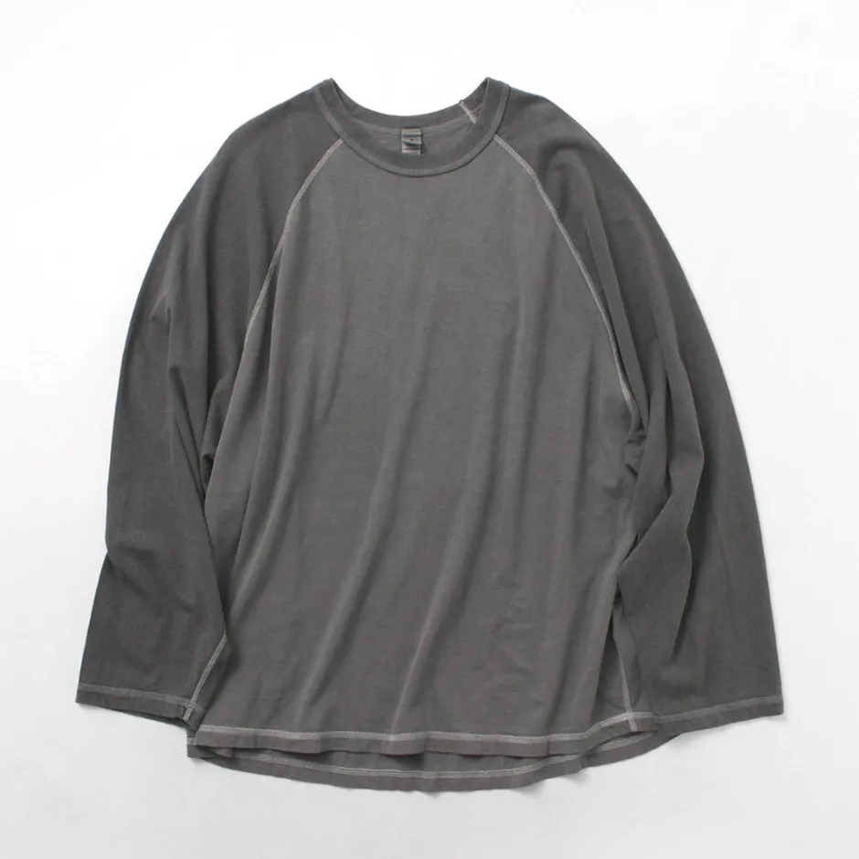 T-Shirts^MOC T / Overdyed Baseball Long Sleeve Big Tee