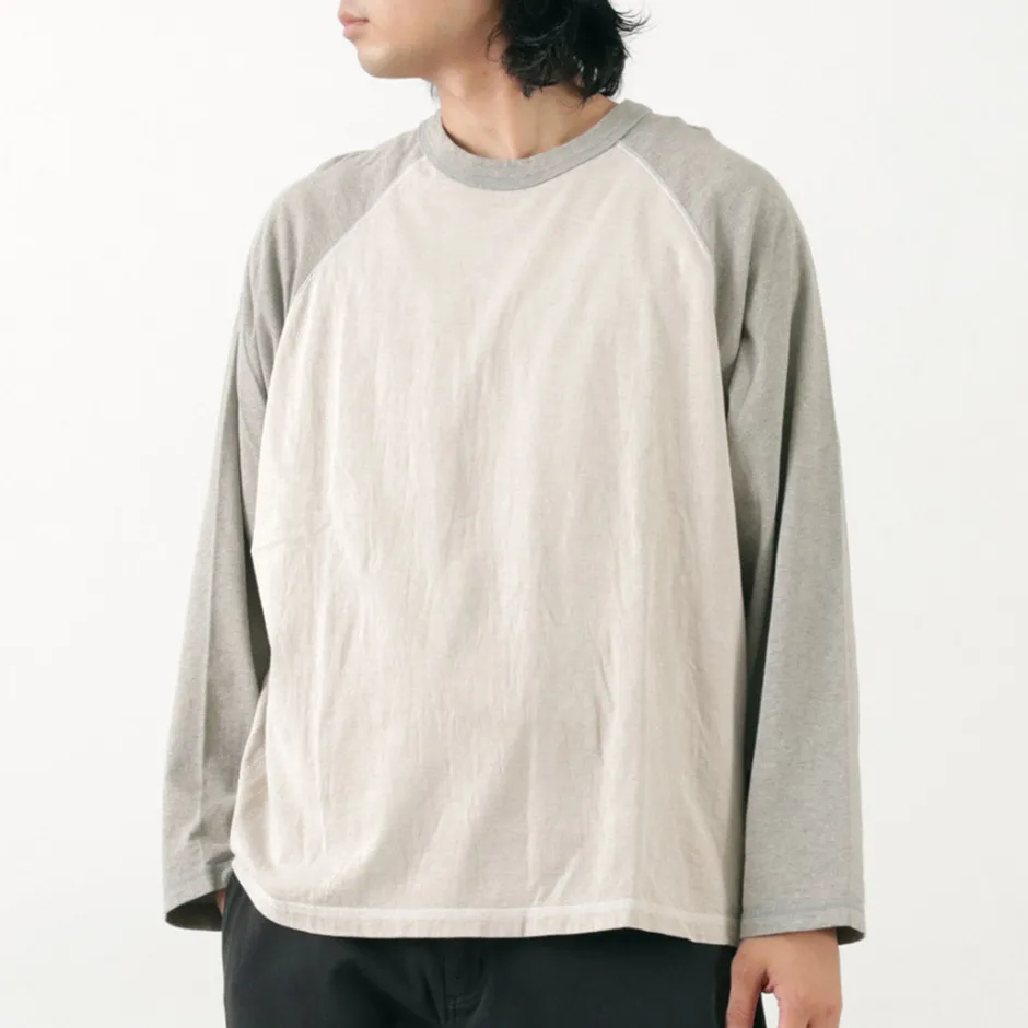 T-Shirts^MOC T / Overdyed Baseball Long Sleeve Big Tee