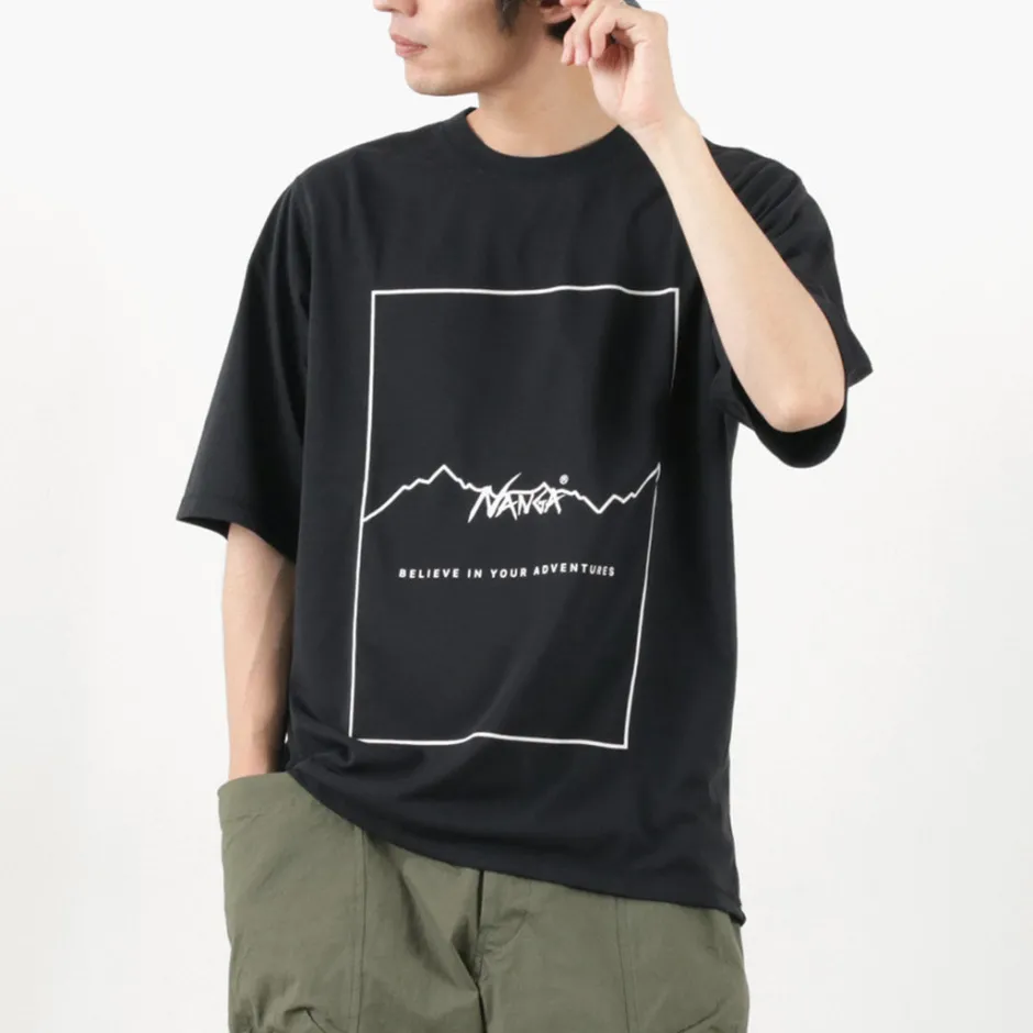 T-Shirts^NANGA / Dry Mix Frame Logo Tee