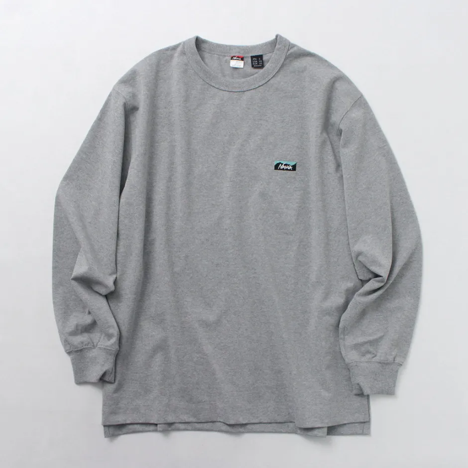 T-Shirts^NANGA / Eco Hybrid Box Logo Embroidery Long Sleeve T-Shirt