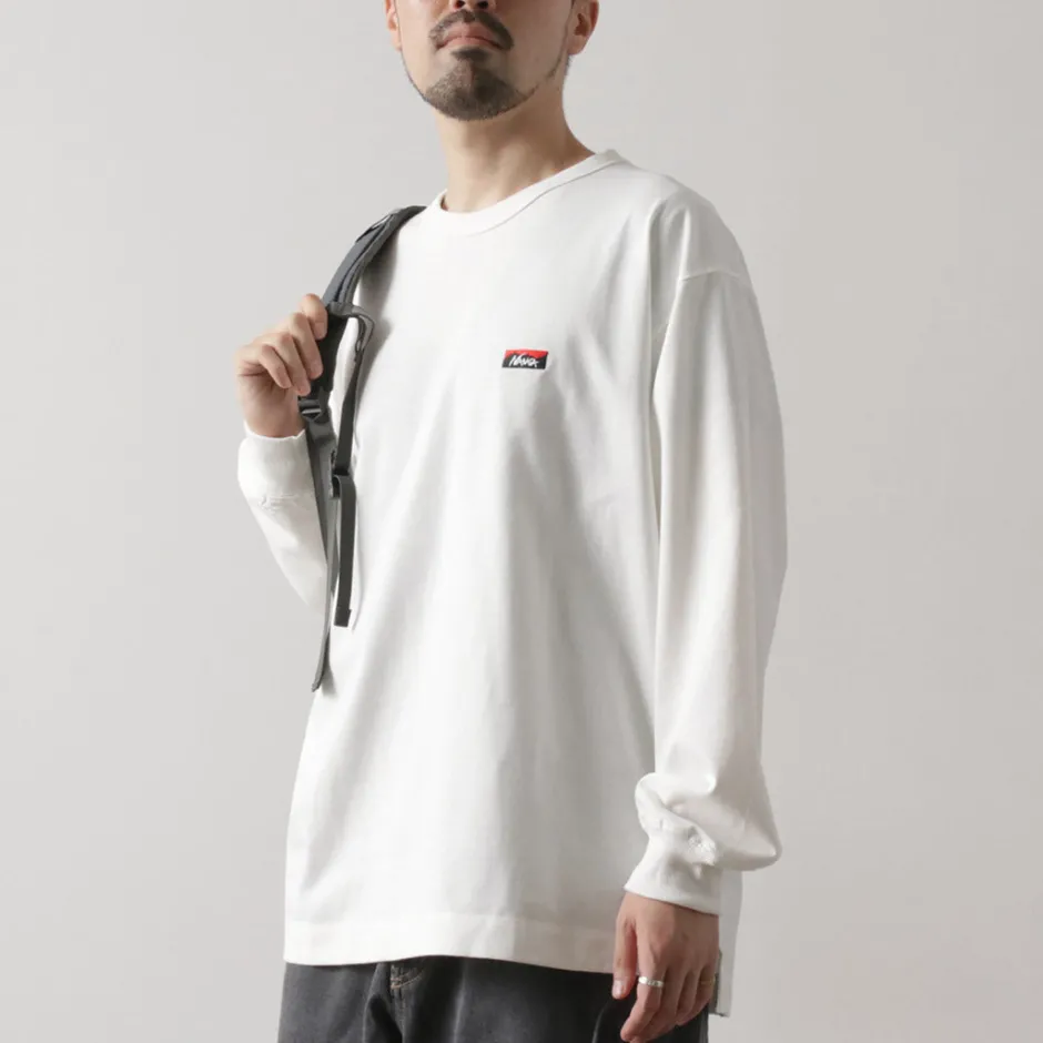 T-Shirts^NANGA / Eco Hybrid Box Logo Embroidery Long Sleeve T-Shirt