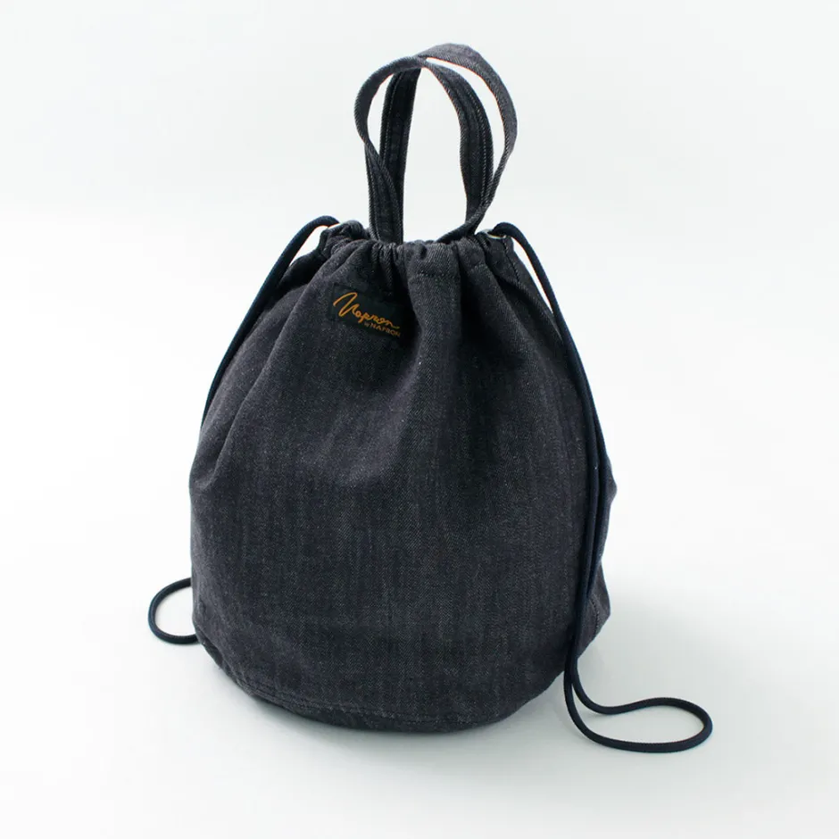 Other Bags^NAPRON / 8oz non-faded Shin denim Patient bag medium 13L indigo