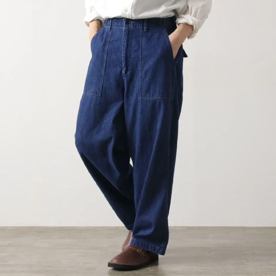 Work Pants & Chinos | Jeans^ORDINARY FITS / James Fatigue Denim with Used Finish blue