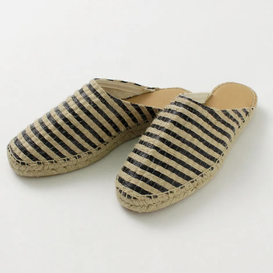 Sandals^PARE GABIA / DENIS Espadrille slippers black_linen