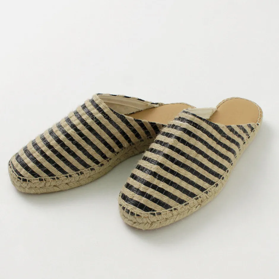 Sandals^PARE GABIA / DENIS Espadrille slippers black_linen