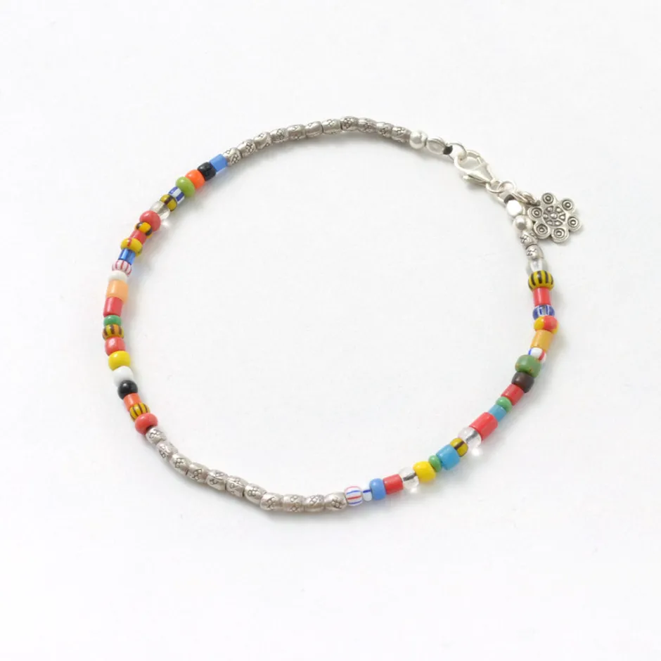 Anklets^PHADUA / African Bead Anklet mix-beads