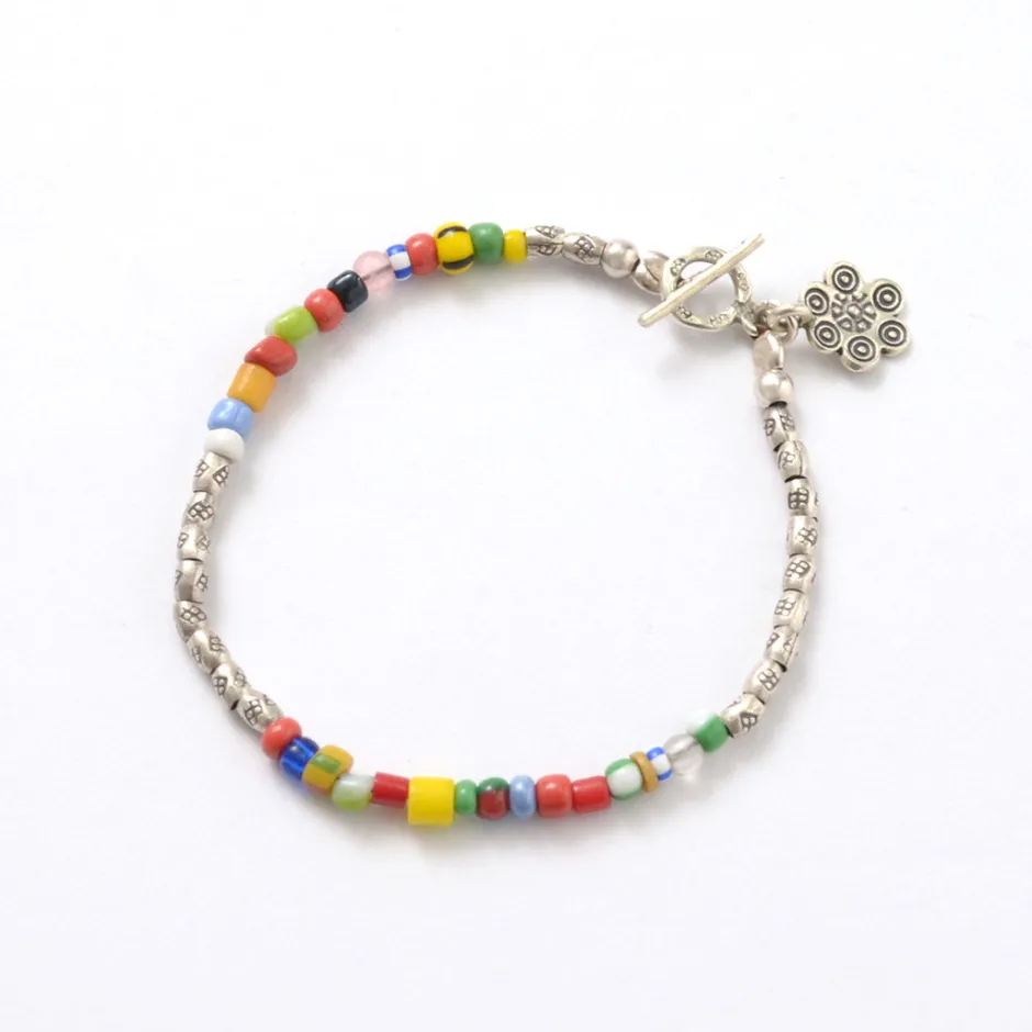 Anklets^PHADUA / African bead bracelet mix-beads