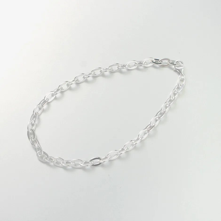 Anklets^PHADUA / Flat cable chain anklet 925 silver