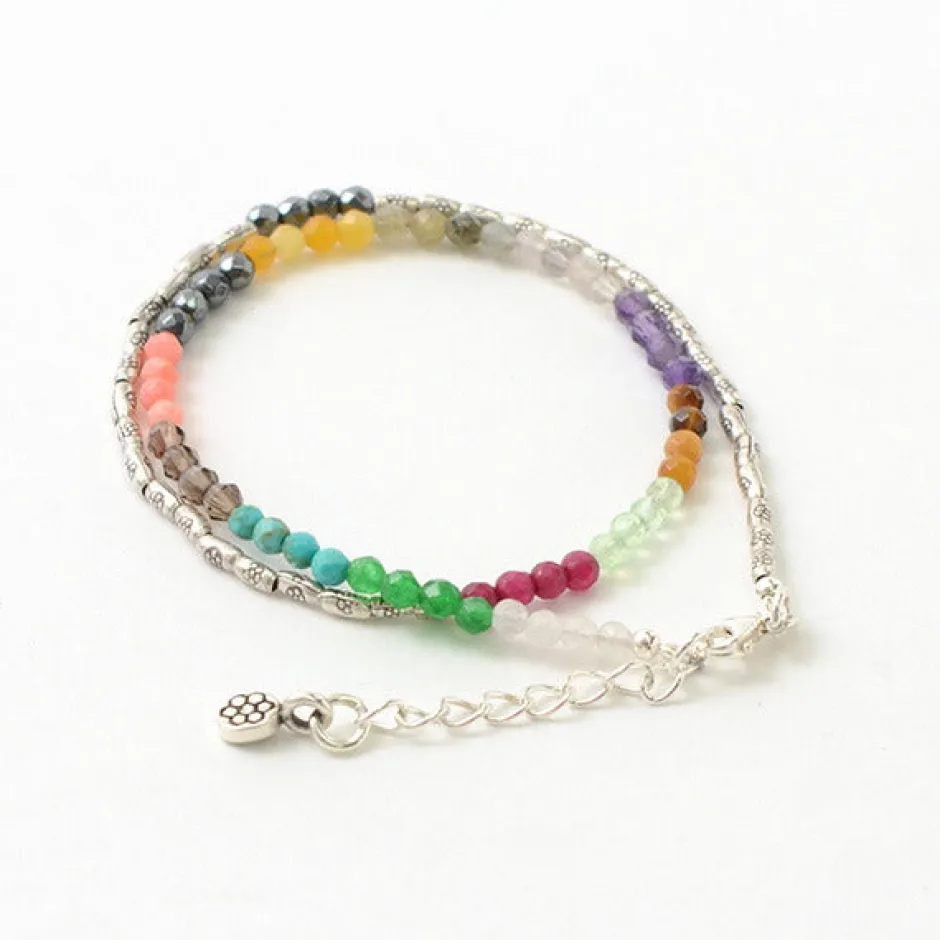 Anklets^PHADUA / Multi Stone Wrap Bracelet multi-stone