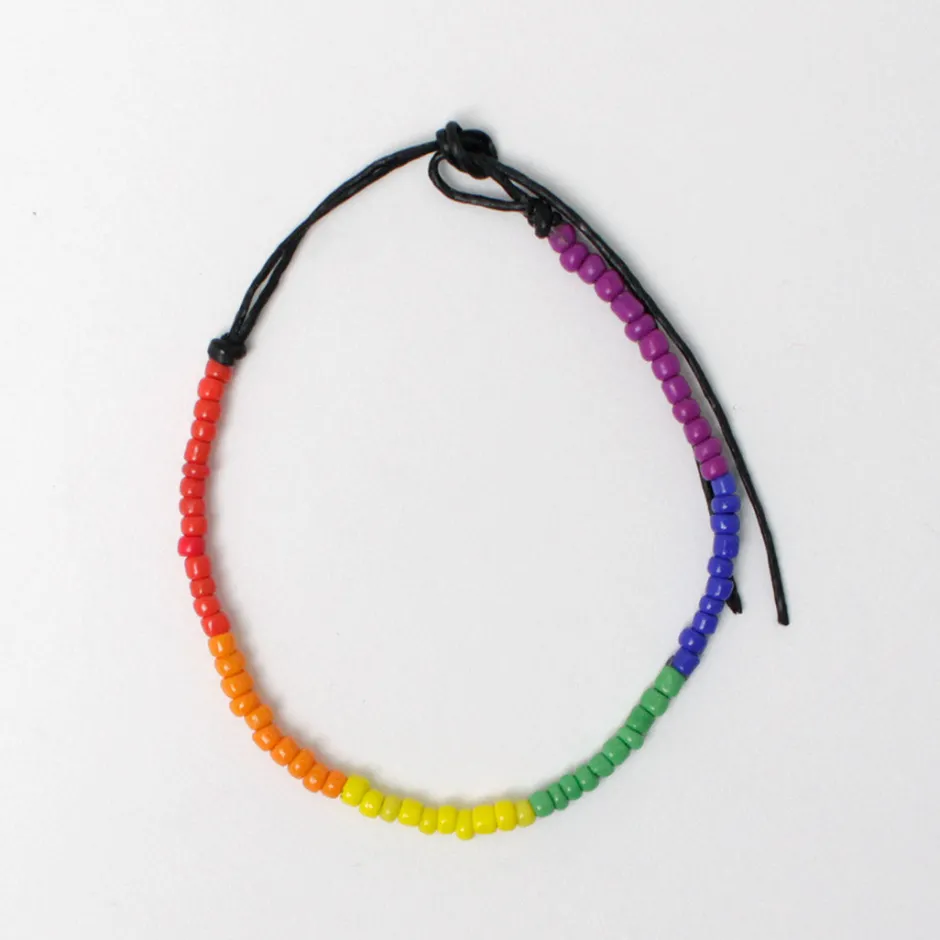 Anklets^phaduA / Multicolor Glass Bead Bracelet