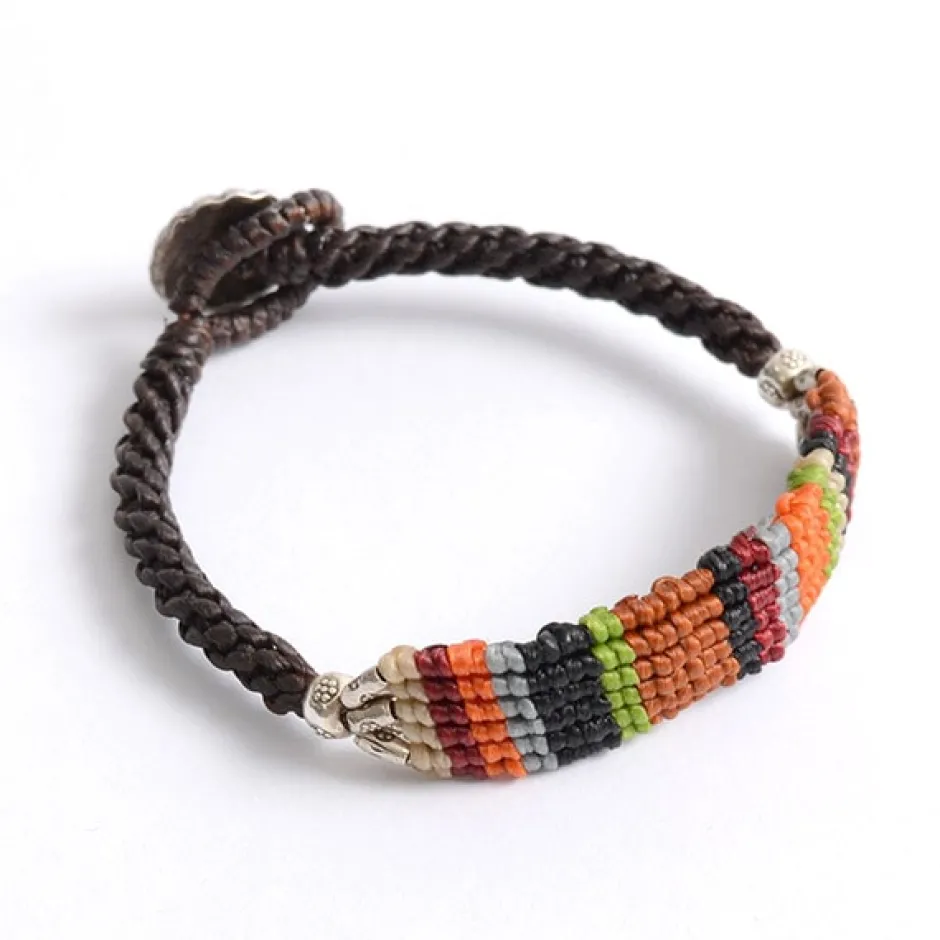 Anklets^PHADUA / Multi-stripe Braid Wax Cord