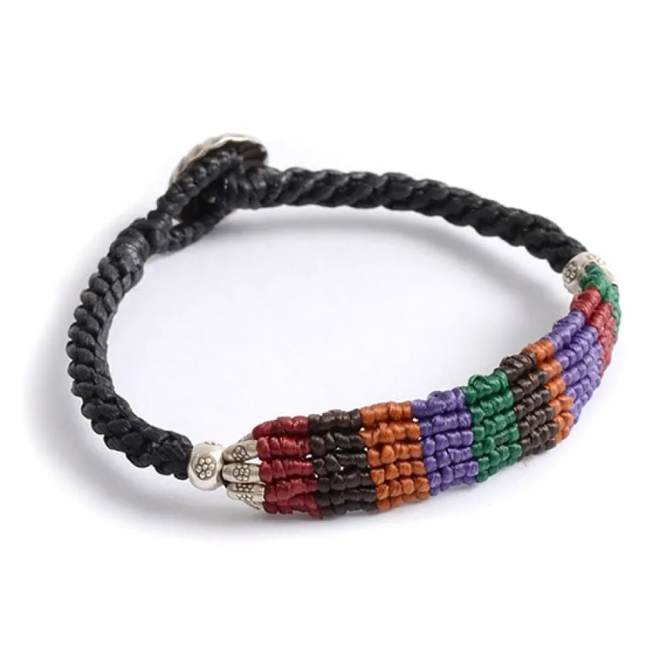 Anklets^PHADUA / Multi-stripe Braid Wax Cord