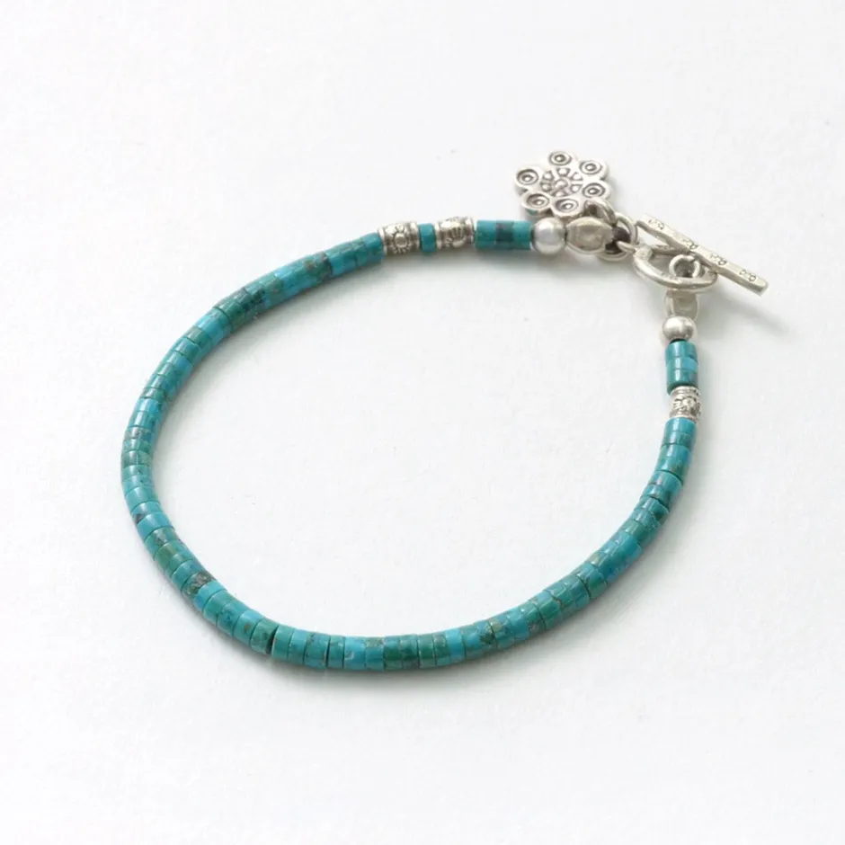 Anklets^PHADUA / Turquoise Bead Bracelet blue