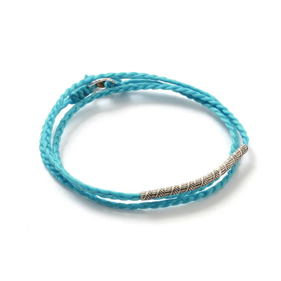 Anklets^PHADUA / Wax Cord Karen Silver Tube Anklet / Bracelet / Necklace