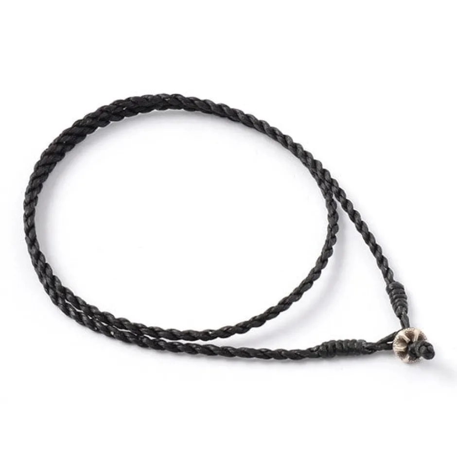 Anklets^PHADUA / Wax Cord Silver Choker Necklace