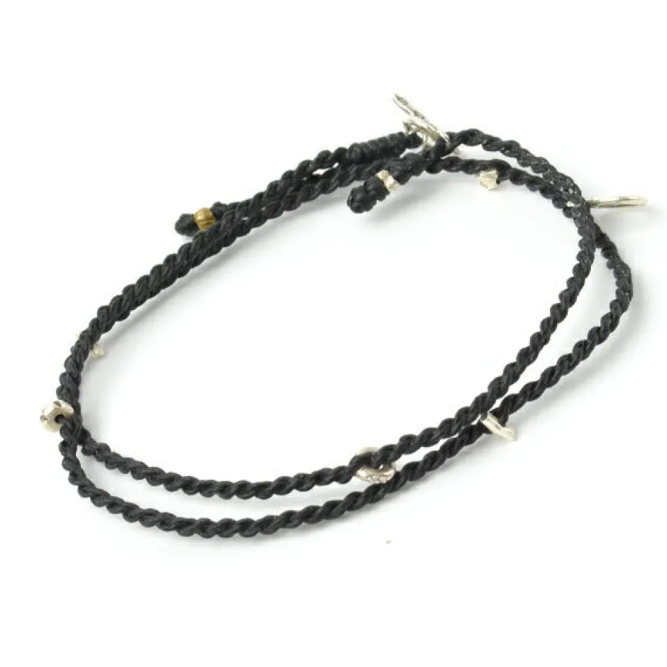 Anklets^PHADUA / Wax Cord Silver Necklace