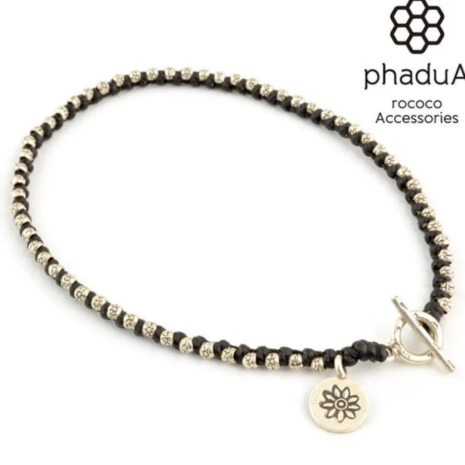 Anklets^PHADUA / Wax cord silver series anklet