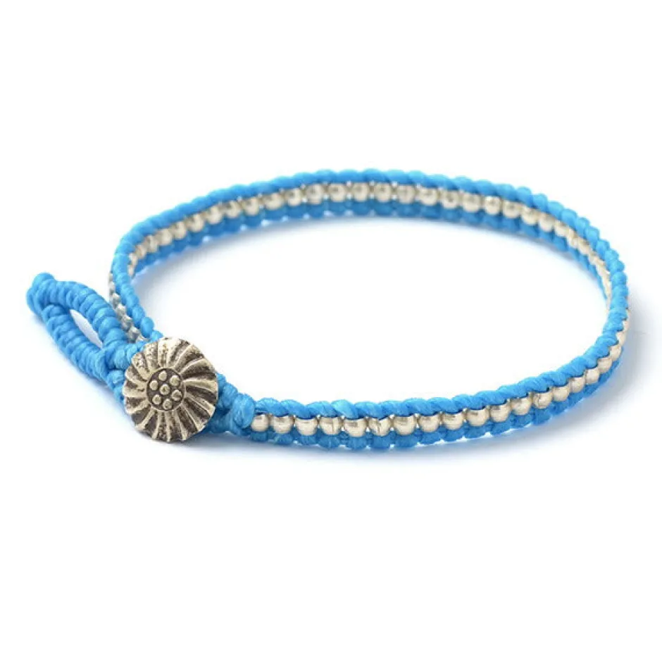 Anklets^PHADUA / Wax cord single strand concho anklet