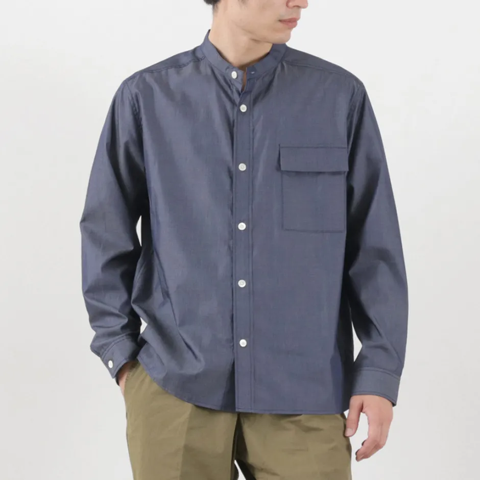 Shirts^RE MADE IN TOKYO JAPAN / 200 twin yarn chambray twill CPO shirt