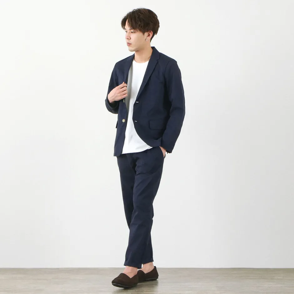 Trousers^RE MADE IN TOKYO JAPAN / Coded COOLMAX seersucker ankle trousers